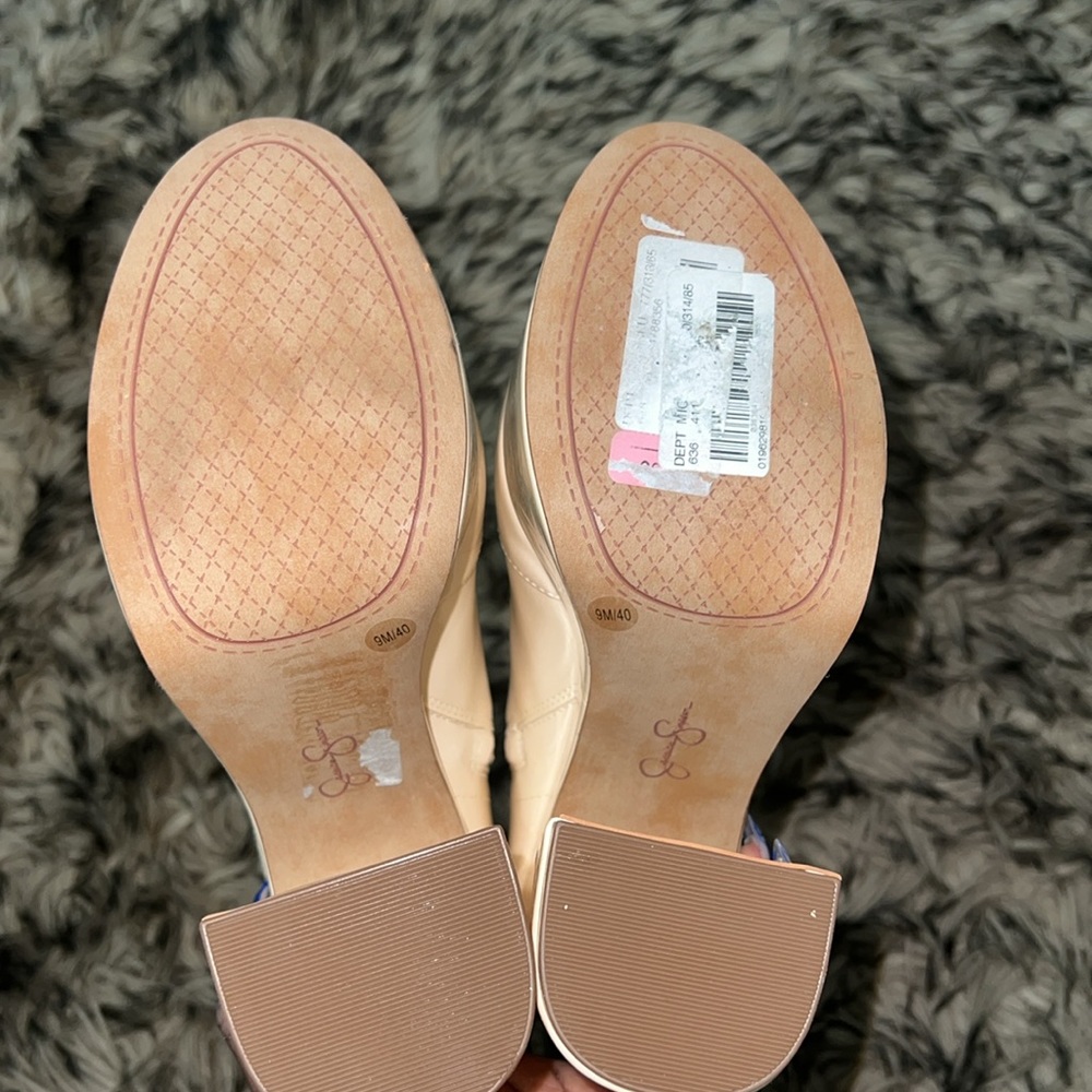 ☘️Jessica Simpson Cream Platform Ankle Boots - Picture 9 of 13